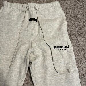 Essentials Fear of God Light Gray Sweatpants